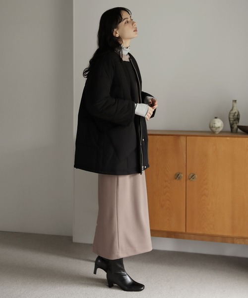 LAKOLE（ラコレ）の「中綿ハーフコート / 171501（その他アウター・レディース・ブラック/アイボリー・MEDIUM/SMALL）」の14枚目の写真