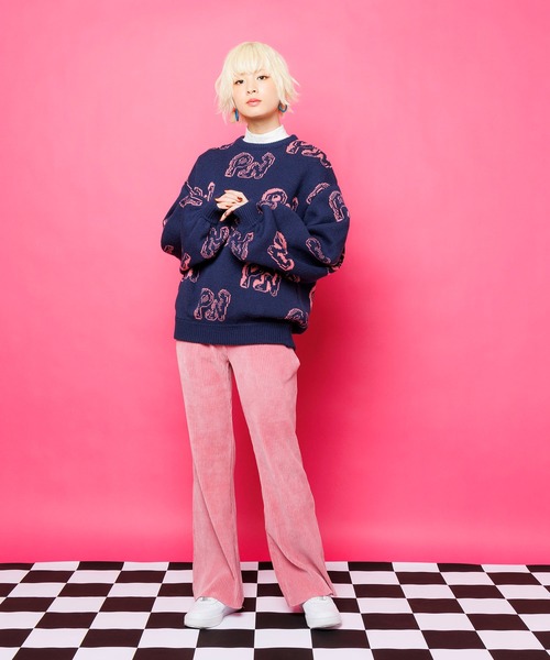 PUNYUS（プニュズ）の「コーデュロイプリーツパンツ（その他パンツ・レディース・ピンク/ブルー/ブラック/パープル・1/2/4/3）」の16枚目の写真