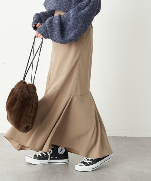 earth music&ecology(アースミュージックアンドエコロジー)の「イレヘムマーメイドスカート(スカート・レディース・ブラック/ベージュ/ドット・S/M)」の1枚目の写真