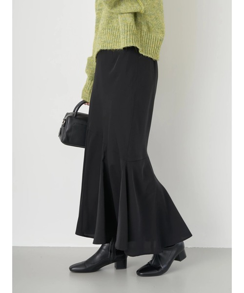 earth music&ecology(アースミュージックアンドエコロジー)の「イレヘムマーメイドスカート(スカート・レディース・ブラック/ベージュ/ドット・S/M)」の6枚目の写真