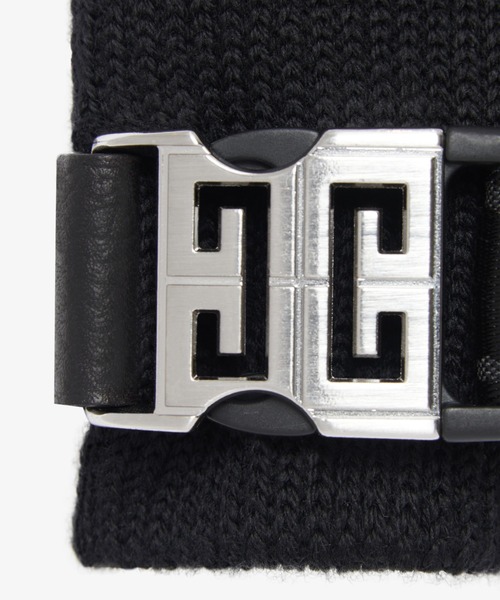 GIVENCHY（ジバンシイ）の「Gloves in wool and cashmere in 4G buckle（手袋・メンズ・ブラック・FREE）」の2枚目の写真