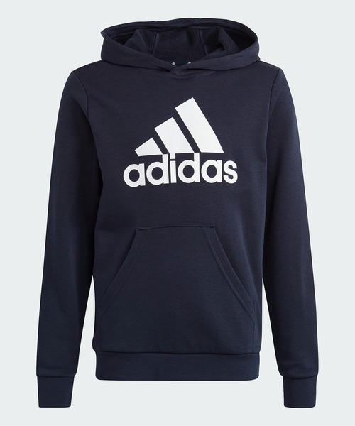 adidas(アディダス)の「ビッグロゴ エッセンシャルズ コットンパーカー / アディダス adidas(パーカー・キッズ・ダークネイビー/ブルー・130/140/150/160)」の4枚目の写真
