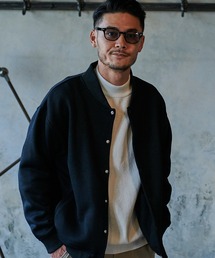 『CavariA/キャバリア』ニットソー起毛ビッグスタジャン