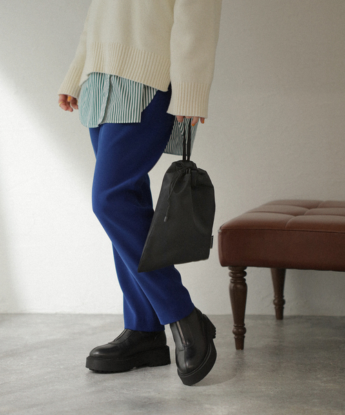 HEAD PORTER（ヘッドポーター）の「【MACKINTOSH×PORTER】 SNACK PACK POUCH MINI：バッグ（トートバッグ・レディース・ブラック・FREE）」の3枚目の写真