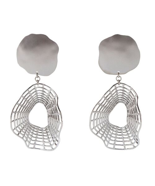 UN3D.（アンスリード）の「CURVE NET PIERCE / カーブネットピアス（ピアス（両耳用）・レディース・ゴールド/シルバー・FREE）」の3枚目の写真