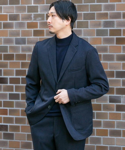 URBAN RESEARCH DOORS(アーバンリサーチドアーズ)の「LIFE STYLE TAILOR ウールライクコンフォータブルジャケット(その他アウター・メンズ・ネイビー/ブラウン・SMALL/MEDIUM/LARGE/X-LARGE)」の2枚目の写真