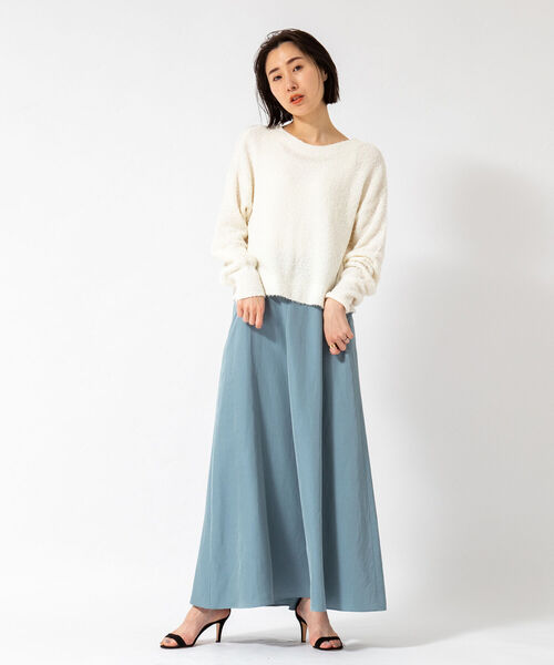 NOLLEY’S（ノーリーズ）の「《手洗い可能》ブライトツイルセミフレアスカート（スカート・レディース・ベージュ/グレイッシュブルー・38/36）」の14枚目の写真