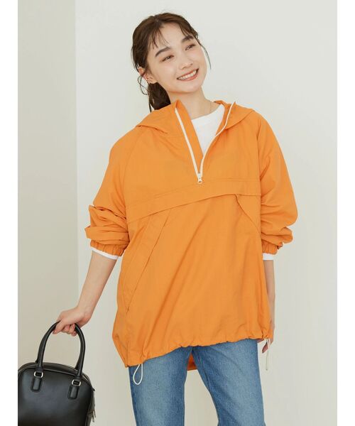 AMERICAN HOLIC(アメリカンホリック)の「撥水加工アノラックパーカー①(その他アウター・レディース・オレンジ/アイボリー/サックスブルー・M/L)」の15枚目の写真