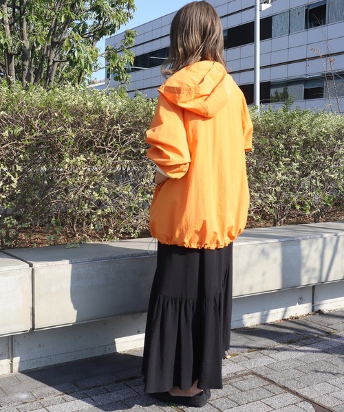 AMERICAN HOLIC(アメリカンホリック)の「撥水加工アノラックパーカー①(その他アウター・レディース・オレンジ/アイボリー/サックスブルー・M/L)」の8枚目の写真