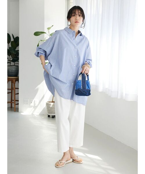 CRAFT STANDARD BOUTIQUE（クラフトスタンダードブティック）の「オーバーシャツ（シャツ/ブラウス・レディース・グリーン系その他3/ブルー系その他6/ピンク系その他/グレー系その他2・FREE）」の10枚目の写真