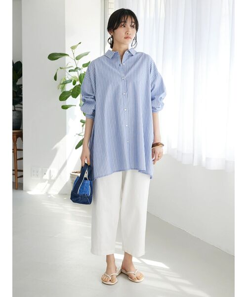 CRAFT STANDARD BOUTIQUE（クラフトスタンダードブティック）の「オーバーシャツ（シャツ/ブラウス・レディース・グリーン系その他3/ブルー系その他6/ピンク系その他/グレー系その他2・FREE）」の11枚目の写真