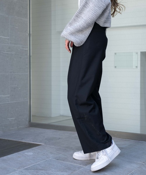 WEGO（ウィゴー）の「WEGO/タックワイドスラックス（スラックス・レディース・ブラック/ブラック系その他4・FREE）」の10枚目の写真