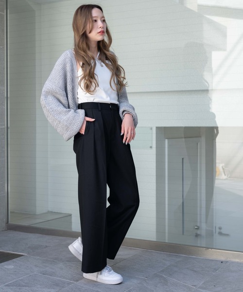 WEGO（ウィゴー）の「WEGO/タックワイドスラックス（スラックス・レディース・ブラック/ブラック系その他4・FREE）」の11枚目の写真