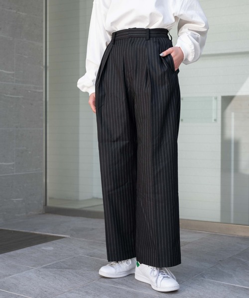 WEGO（ウィゴー）の「WEGO/タックワイドスラックス（スラックス・レディース・ブラック/ブラック系その他4・FREE）」の12枚目の写真