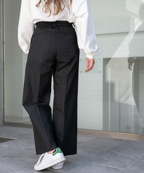 WEGO（ウィゴー）の「WEGO/タックワイドスラックス（スラックス・レディース・ブラック/ブラック系その他4・FREE）」の13枚目の写真