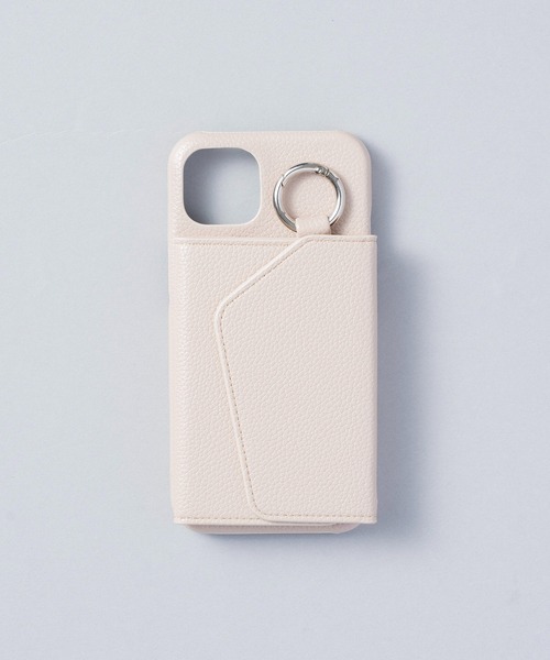 ensemble(皮革ブランド)(アンサンブル)の「ensemble PORTE 鏡 カードケース付きiPhoneケース (ベルト無し)(スマホケース/カバー・レディース・グレー/ベージュ/ブラック・1/3/4/6/7/5/10/2/12/13)」の3枚目の写真
