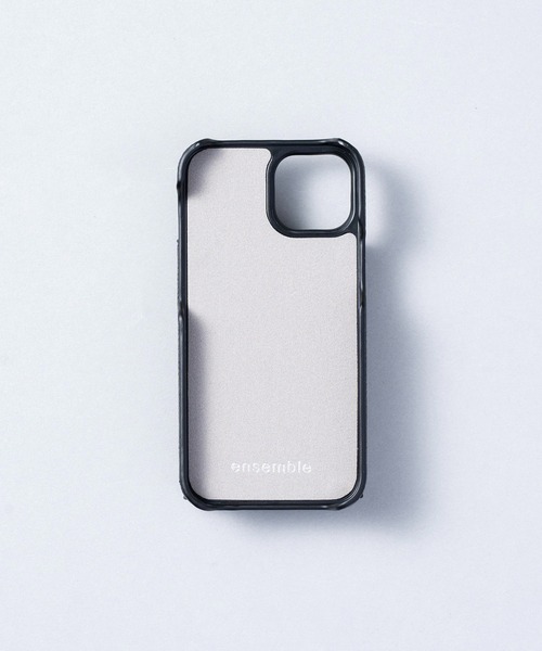 ensemble(皮革ブランド)(アンサンブル)の「ensemble PORTE 鏡 カードケース付きiPhoneケース (ベルト無し)(スマホケース/カバー・レディース・グレー/ベージュ/ブラック・1/3/4/6/7/5/10/2/12/13)」の5枚目の写真