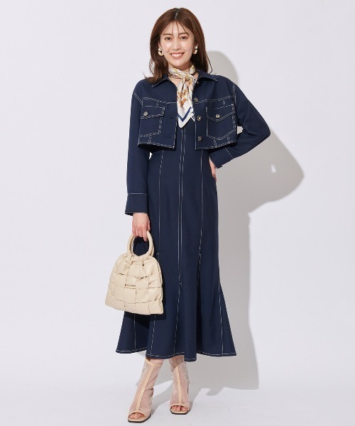 AND COUTURE（アンドクチュール）の「ストレッチジャケット＋