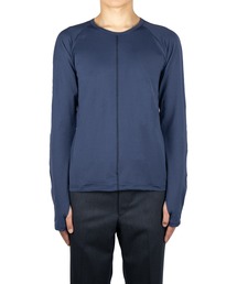 JOHN LAWRENCE SULLIVAN◆5B003 12-53/長袖カットソー/S/ウール/GRN// JOHN LAWRENCE SULLIVAN 5B003 12-53 LONG SLEEVE CUT-AND-SEW S