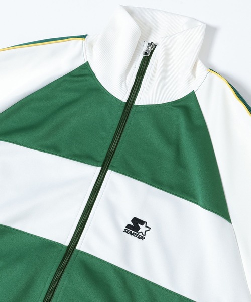 STARTER(スターター)の「【STARTER/スターター】ライントラックジャケット(ブルゾン・メンズ・ブラック/グリーン・FREE)」の6枚目の写真