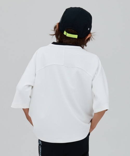 RE/SP（アールイーエスピー）の「RE/SP TEC 70% TEE / アールイーエスピー テック 70% Tシャツ（Tシャツ/カットソー・キッズ・ホワイト/ライトグリーン/ブラック・4/1/2/3）」の6枚目の写真