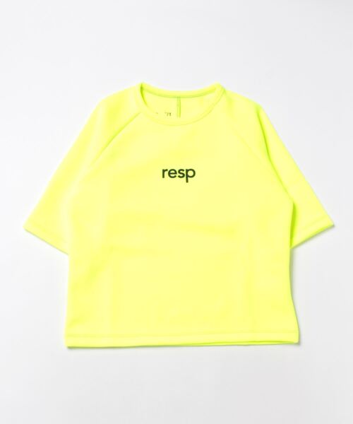 RE/SP（アールイーエスピー）の「RE/SP TEC 70% TEE / アールイーエスピー テック 70% Tシャツ（Tシャツ/カットソー・キッズ・ホワイト/ライトグリーン/ブラック・4/1/2/3）」の8枚目の写真
