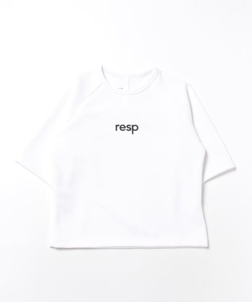 RE/SP（アールイーエスピー）の「RE/SP TEC 70% TEE / アールイーエスピー テック 70% Tシャツ（Tシャツ/カットソー・キッズ・ホワイト/ライトグリーン/ブラック・4/1/2/3）」の9枚目の写真