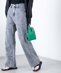 WEGO | WEGO/【マルチサイズ】ウエストフィットワイドストレートデニムパンツ(デニムパンツ)