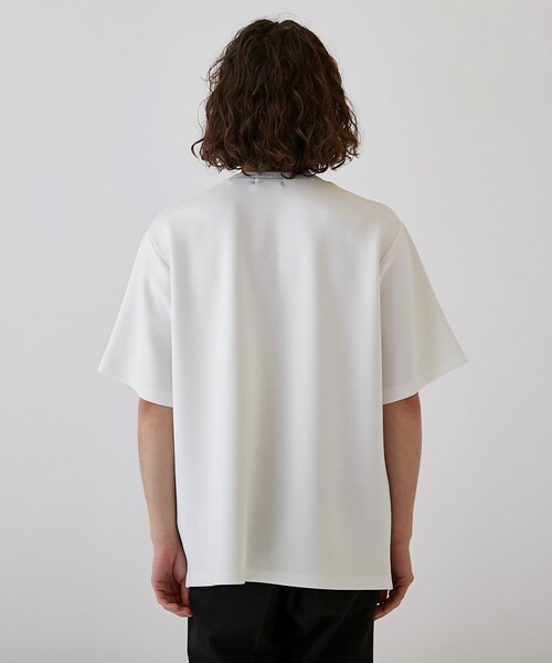 tk.TAKEO KIKUCHI(ティーケータケオキクチ)の「◆クロスオーバー半袖カットソー(Tシャツ/カットソー・メンズ・ネイビー系4/ホワイト系5/ブラック系4・03/01/02)」の7枚目の写真