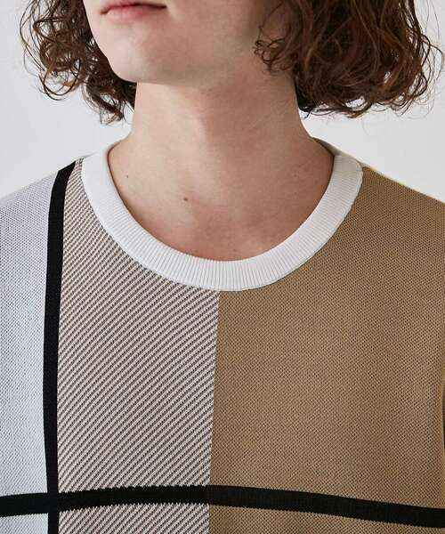 tk.TAKEO KIKUCHI(ティーケータケオキクチ)の「◆クロスオーバー半袖カットソー(Tシャツ/カットソー・メンズ・ネイビー系4/ホワイト系5/ブラック系4・03/01/02)」の8枚目の写真