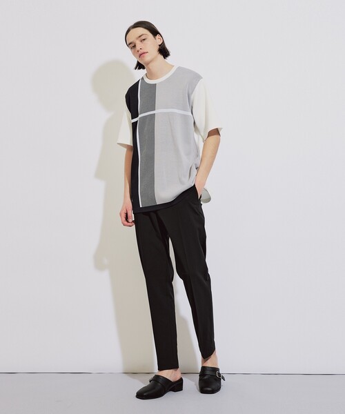 tk.TAKEO KIKUCHI(ティーケータケオキクチ)の「◆クロスオーバー半袖カットソー(Tシャツ/カットソー・メンズ・ネイビー系4/ホワイト系5/ブラック系4・03/01/02)」の20枚目の写真