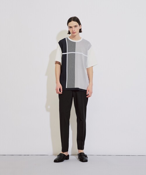 tk.TAKEO KIKUCHI(ティーケータケオキクチ)の「◆クロスオーバー半袖カットソー(Tシャツ/カットソー・メンズ・ネイビー系4/ホワイト系5/ブラック系4・03/01/02)」の21枚目の写真