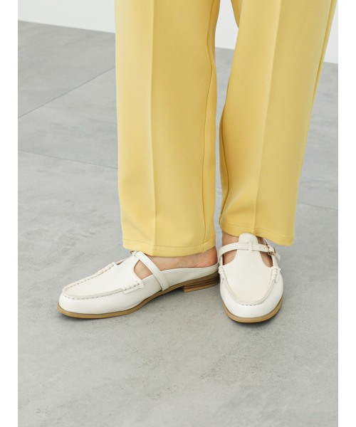 Samansa Mos2 blue（サマンサモスモスブルー）の「ローファースリッポン（ドレスシューズ・レディース・ブラック/ベージュ/オフホワイト・LARGE/MEDIUM）」の7枚目の写真