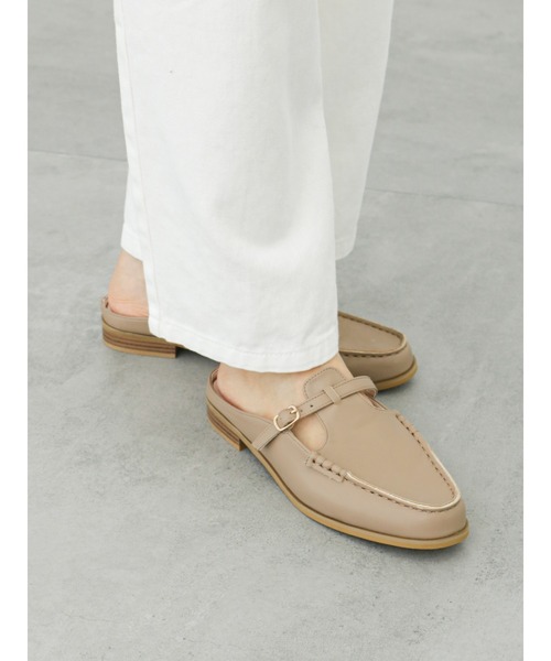 Samansa Mos2 blue（サマンサモスモスブルー）の「ローファースリッポン（ドレスシューズ・レディース・ブラック/ベージュ/オフホワイト・LARGE/MEDIUM）」の13枚目の写真