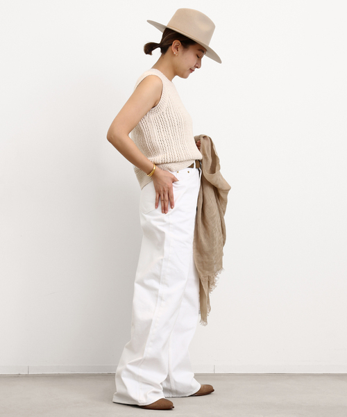 GOLDEN GOOSE(ゴールデングース)の「*【GOLDEN GOOSE / ゴールデングース】 WIDE LEG パンツ(デニムパンツ・レディース・ホワイト・26/27)」の22枚目の写真