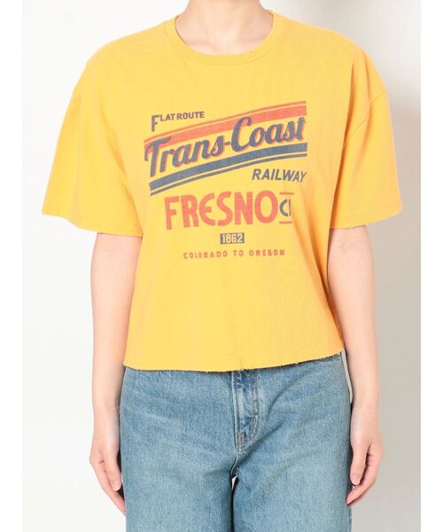 Ungrid（アングリッド）の「ヴィンテージロゴショートTee（Tシャツ/カットソー・レディース・ネイビー/イエロー/オフホワイト・FREE）」の12枚目の写真