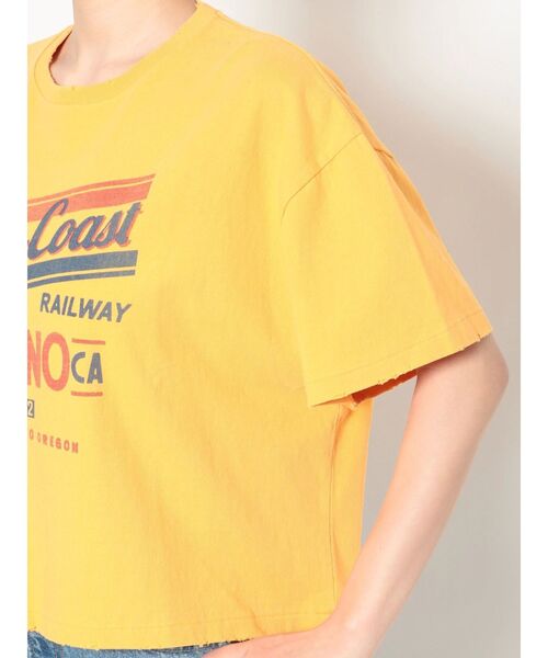 Ungrid（アングリッド）の「ヴィンテージロゴショートTee（Tシャツ/カットソー・レディース・ネイビー/イエロー/オフホワイト・FREE）」の16枚目の写真