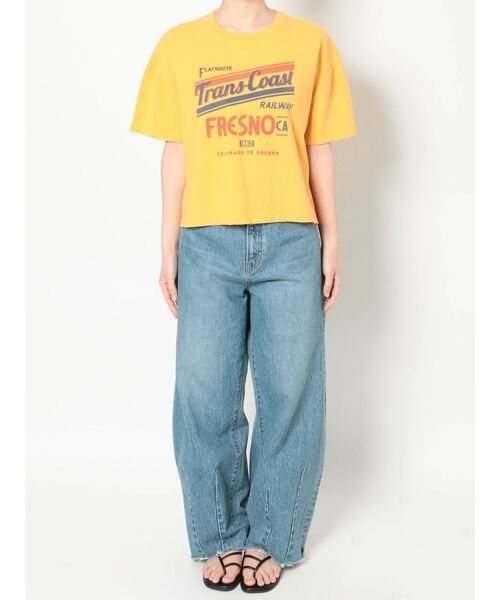 Ungrid（アングリッド）の「ヴィンテージロゴショートTee（Tシャツ/カットソー・レディース・ネイビー/イエロー/オフホワイト・FREE）」の18枚目の写真