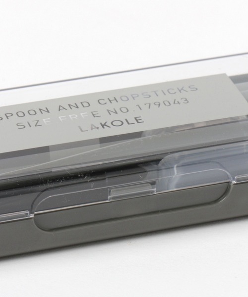 LAKOLE（ラコレ）の「モノクロ箸&スプーンセット / 196333（カトラリー・レディース・ホワイト/ブラック・FREE）」の11枚目の写真