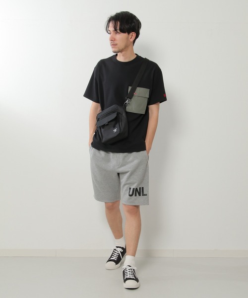 ikka(イッカ)の「URBAN NATURE LIFE アーバンネイチャーライフ スウェットショートパンツ(スウェットパンツ・メンズ・ブラック/グレー・S/M/L/XL)」の15枚目の写真
