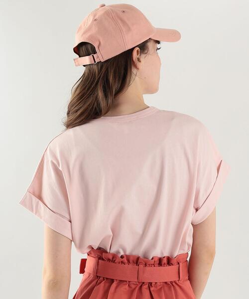 To b. by agnes b.（トゥービーバイアニエスベー）の「WT13 TS マカロンロゴTシャツ（Tシャツ/カットソー・レディース・ピンク・40/38）」の2枚目の写真