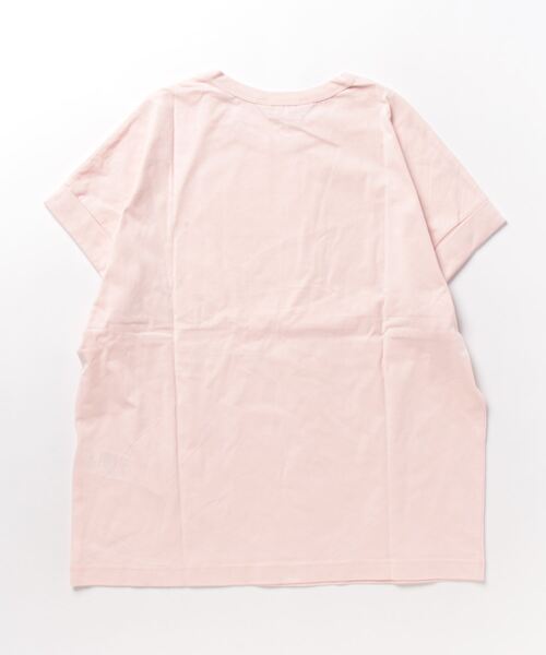 To b. by agnes b.（トゥービーバイアニエスベー）の「WT13 TS マカロンロゴTシャツ（Tシャツ/カットソー・レディース・ピンク・40/38）」の5枚目の写真
