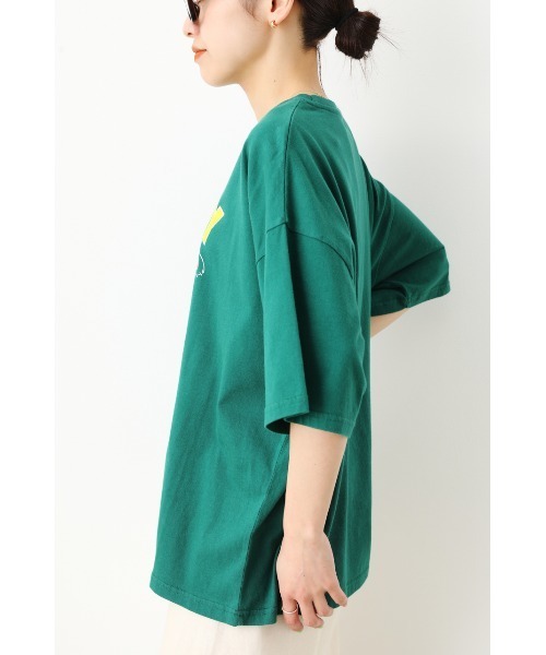 RODEO CROWNS WIDE BOWL（ロデオクラウンズワイドボウル）の「LUDY RABBIT Tシャツ（Tシャツ/カットソー・レディース・オフホワイト/チャコールグレー/ダークグリーン・FREE）」の4枚目の写真