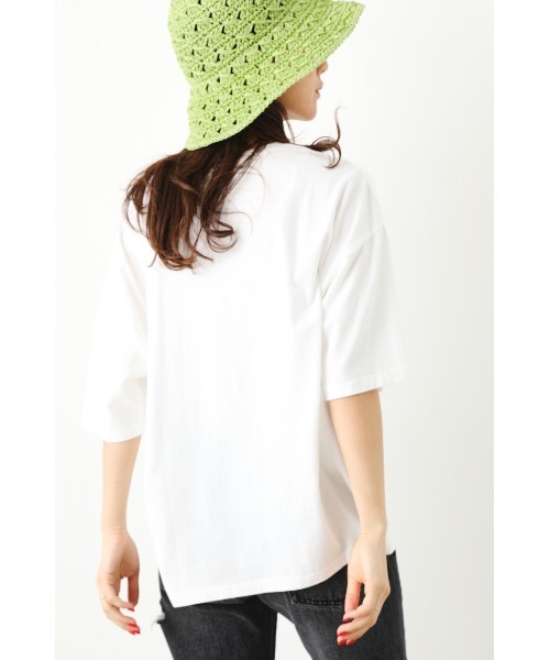 RODEO CROWNS WIDE BOWL（ロデオクラウンズワイドボウル）の「LUDY RABBIT Tシャツ（Tシャツ/カットソー・レディース・オフホワイト/チャコールグレー/ダークグリーン・FREE）」の9枚目の写真