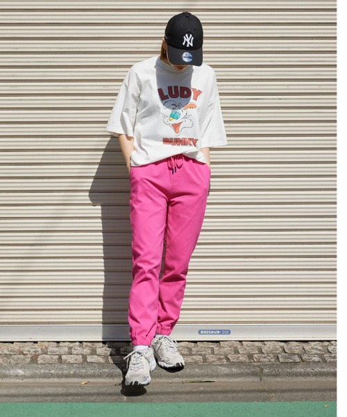 RODEO CROWNS WIDE BOWL（ロデオクラウンズワイドボウル）の「LUDY RABBIT Tシャツ（Tシャツ/カットソー・レディース・オフホワイト/チャコールグレー/ダークグリーン・FREE）」の22枚目の写真