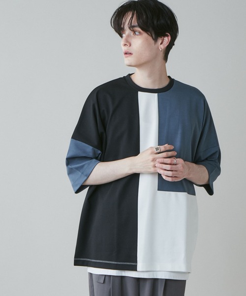 LUCY（ルーシー）の「LUCY/カラーブロックドルマン半袖T（Tシャツ/カットソー・メンズ・その他3/その他1/その他2/その他4・MEDIUM/LARGE）」の22枚目の写真