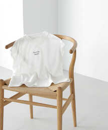 NATURAL BEAUTY BASIC | ◇＜ロゴTシャツシリーズ＞モックネックフレンチロゴTシャツ(Tシャツ/カットソー)