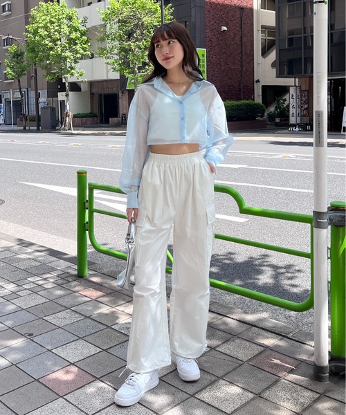 EPIMI E'PIMMY（エピミエピミー）の「メンズライクカーゴパンツ（カーゴパンツ・レディース・カーキ/ブラック/ブルー/オフホワイト/グレー・MEDIUM）」の6枚目の写真