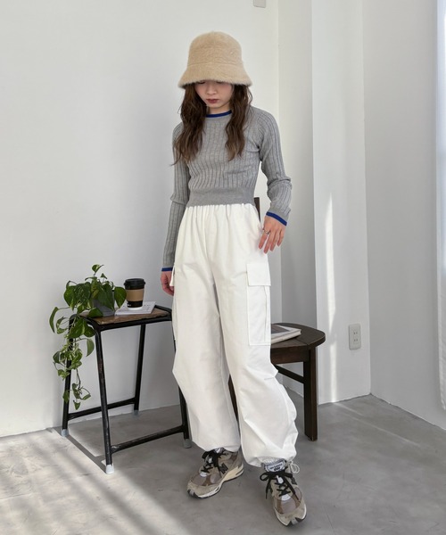 EPIMI E'PIMMY（エピミエピミー）の「メンズライクカーゴパンツ（カーゴパンツ・レディース・カーキ/ブラック/ブルー/オフホワイト/グレー・MEDIUM）」の15枚目の写真