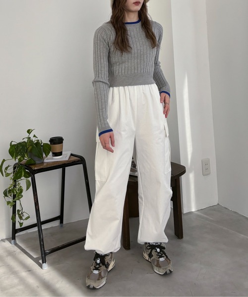 EPIMI E'PIMMY（エピミエピミー）の「メンズライクカーゴパンツ（カーゴパンツ・レディース・カーキ/ブラック/ブルー/オフホワイト/グレー・MEDIUM）」の14枚目の写真